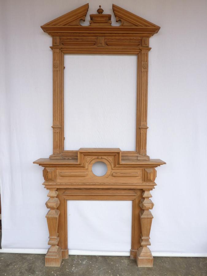 Antique fireplace  - Wood - Haussmannien - XIXthC.