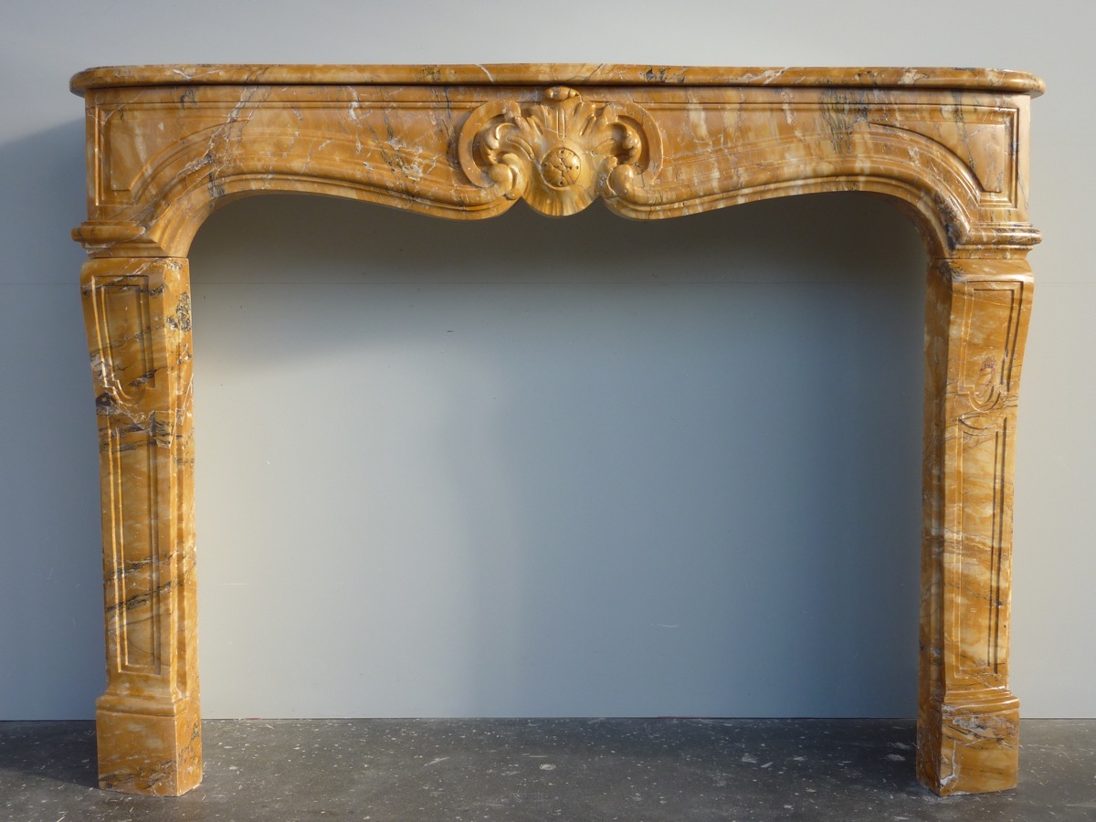 Antique fireplace  - Marble - Louis XV - XIXthC.