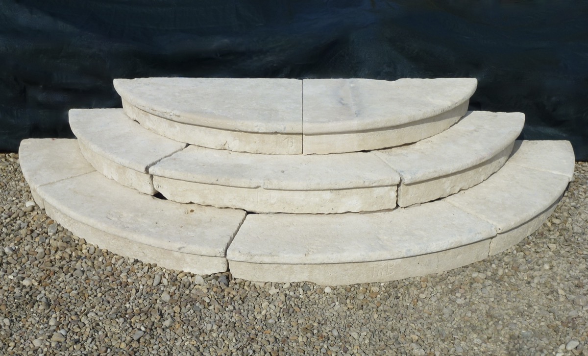 Antique stone stairs, Antique stone front steps  - Stone - Louis XV - XVIIIthC.