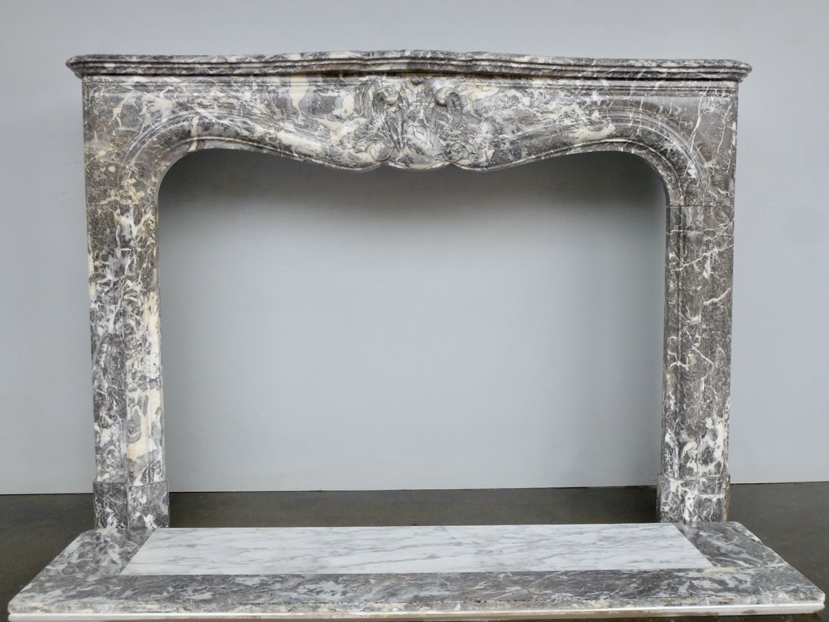 Antique fireplace  - Marble - Louis XV - XIXthC.